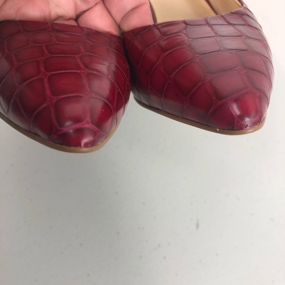 C Wonders Croco Embossed Leather Pumps Size 8M - Picture 6 of 8